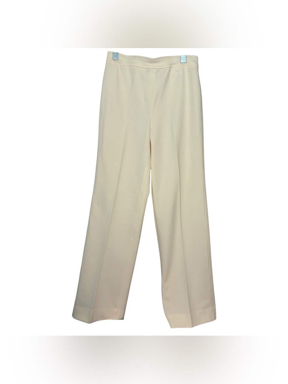 Authentic givenchy pants creme offwhite 70s y2k luxury preppy women 10 wide leg